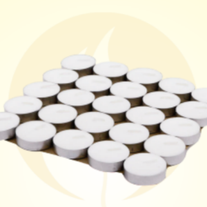 UNSCENTED TEA LIGHT CANDLE 25 pack
